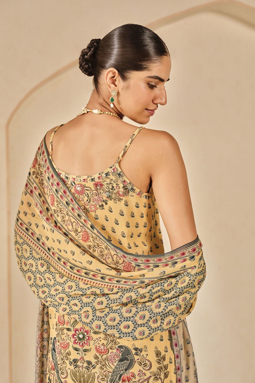 Arzoo Printed Sharara Set - Yellow, Yellow, image 5